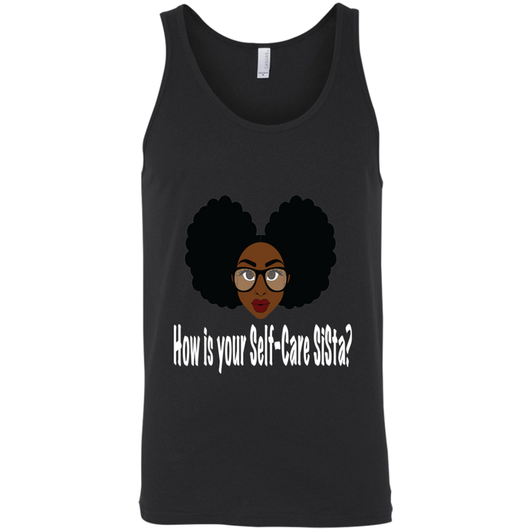 How is your Self-Care SISta - White - Fashion Fitted Unisex Tank