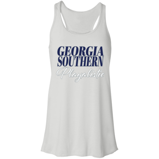 GA Southern - Southern Playalistic - Fashion Fitted Women's Flowy Racerback Tank