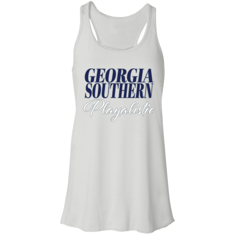 GA Southern - Southern Playalistic - Fashion Fitted Women's Flowy Racerback Tank