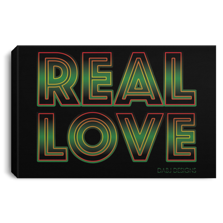 REAL LOVE  Landscape Canvas .75in Frame