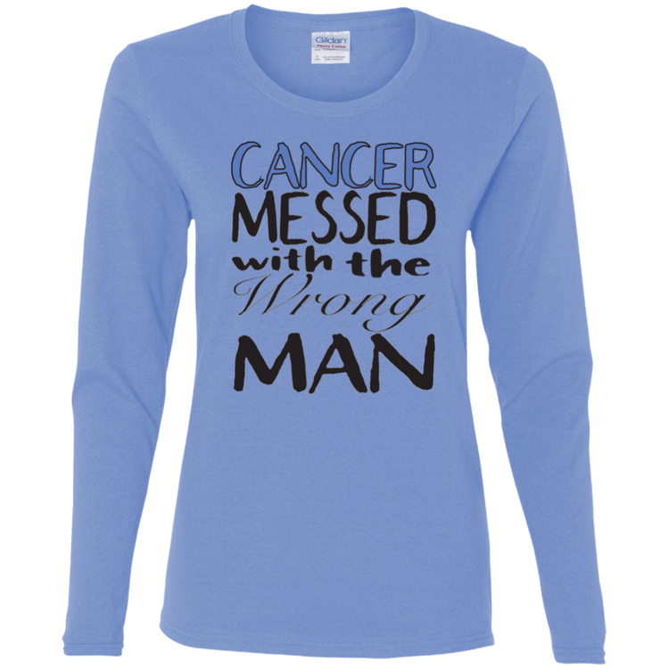 Prostate Cancer Wrong Man - Women's LS Tee