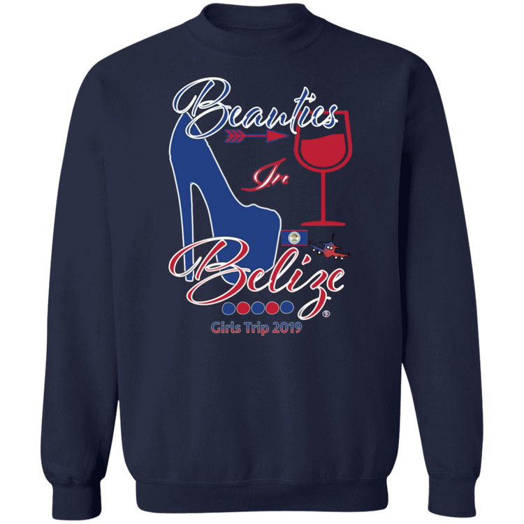 Beauties In Belize - Crewneck Pullover Sweatshirt