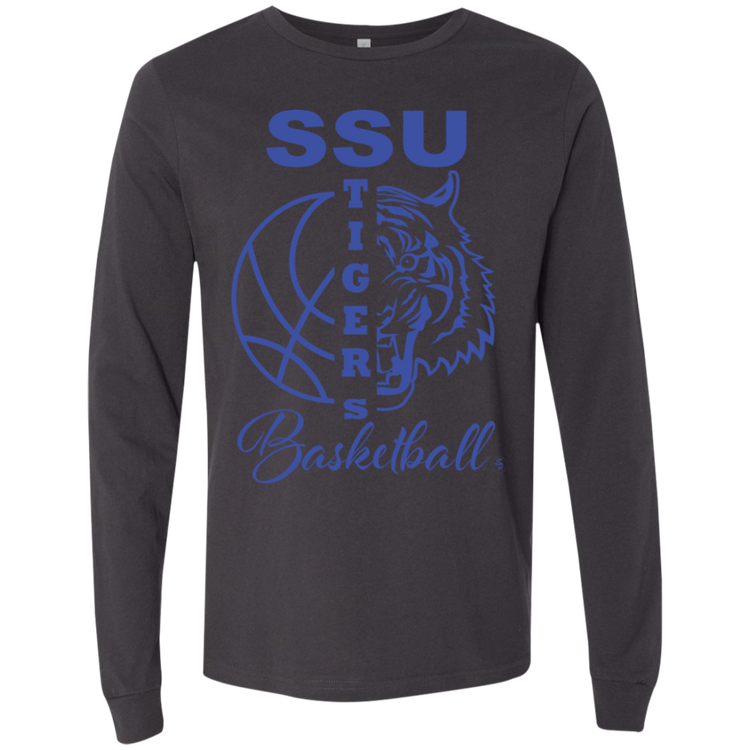 SSU - Tigers Basketball - Blue - Fashion Fitted Men's Jersey T-Shirt