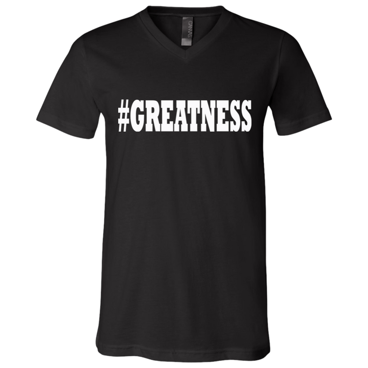 GREATNESS White - Black Label Unisex Neck T-Shirt