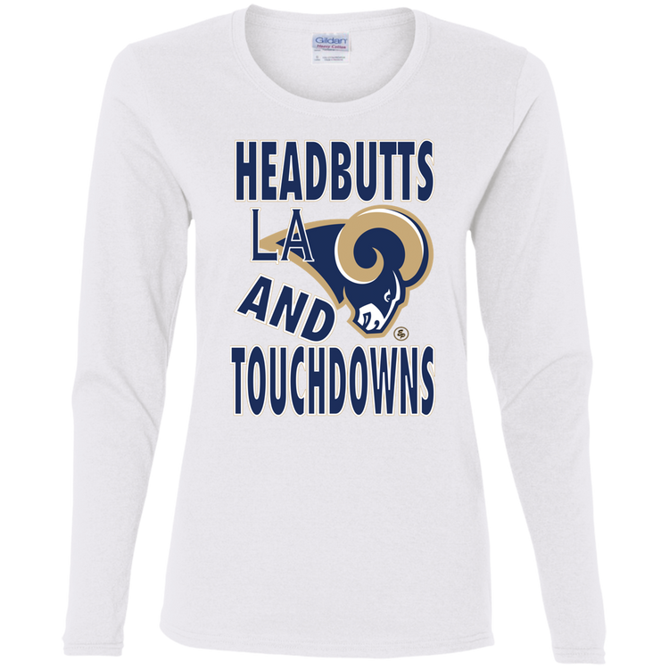 LA RAMS - Headbutts and Touchdowns - Women's LS Tee