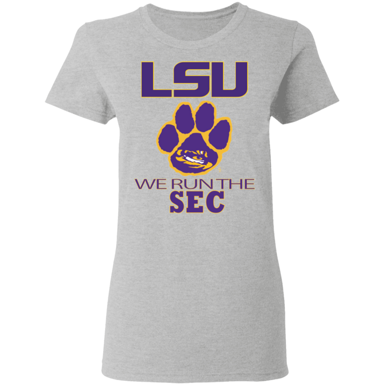 LSU - We Run The SEC - Women's 5.3 oz. Tee