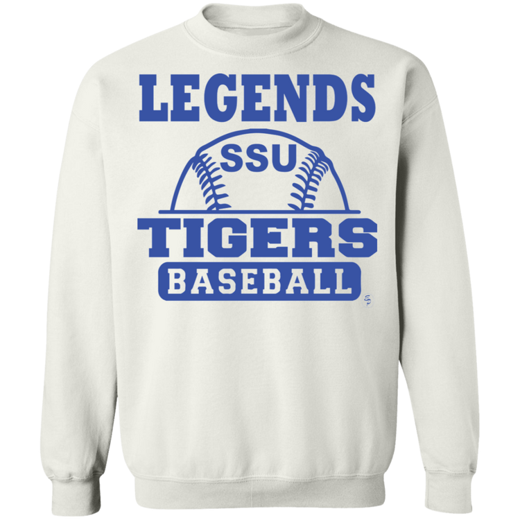 SSU - Tigers Baseball - Blue - Crewneck Pullover Sweatshirt  8 oz.