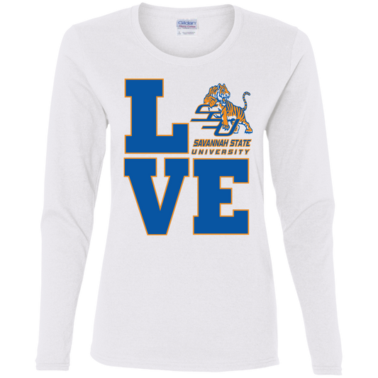 Savannah State - LOVE - Women's LS Tee