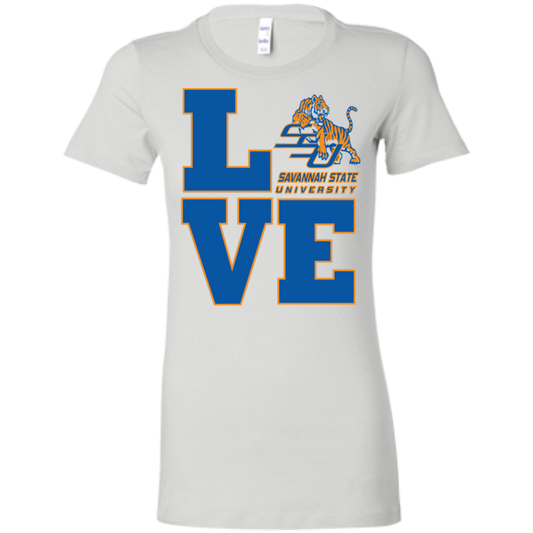 Savannah State - LOVE - Fashion Fitted Women's Favorite T-Shirt