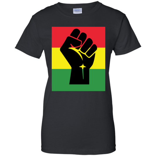 Black Fist - African Flag - Women's Tee