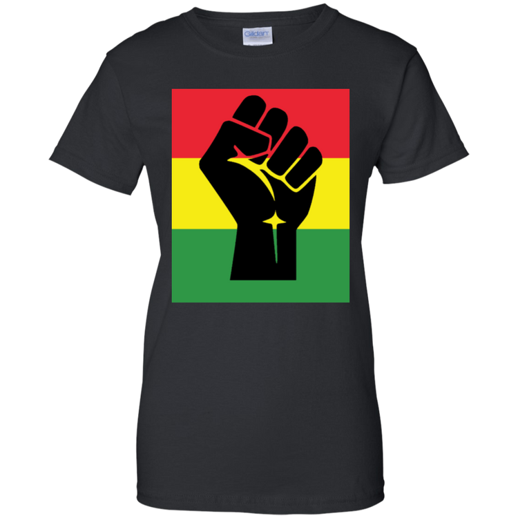 Black Fist - African Flag - Women's Tee