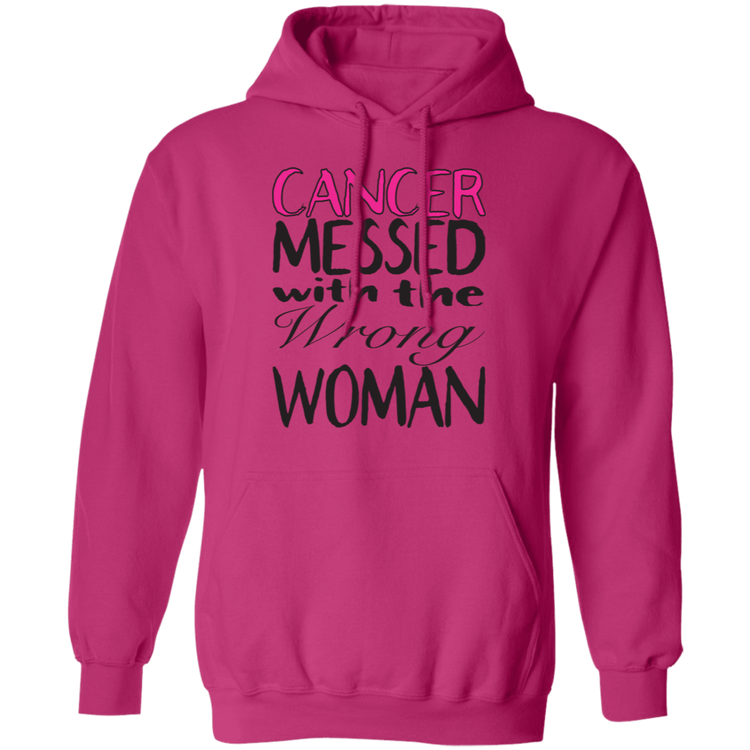 Breast Cancer Messed With The Wrong Woman - Unisex Pullover Hoodie