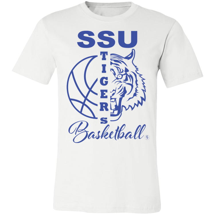 SSU - Tigers Basketball - Blue - Fashion Fitted Short-Sleeve T-Shirt