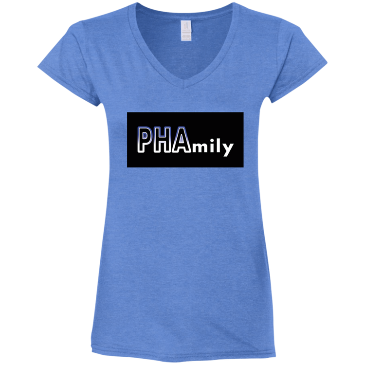 Zeta PHA - Women's Fitted Softstyle V-Neck Tee