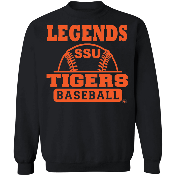 SSU - Tigers Baseball - Orange - Crewneck Pullover Sweatshirt  8 oz.