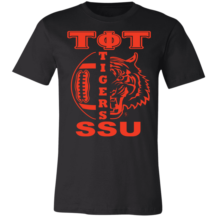 SSU - Tigers Football - Orange - Fashion Fitted Short-Sleeve T-Shirt