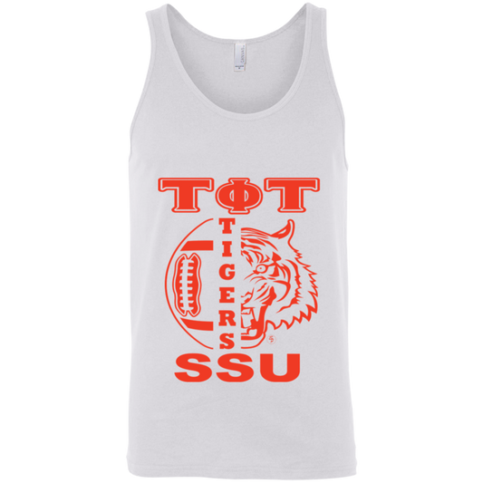 SSU - Tigers Football - Orange - Fashion Fitted Unisex Tank