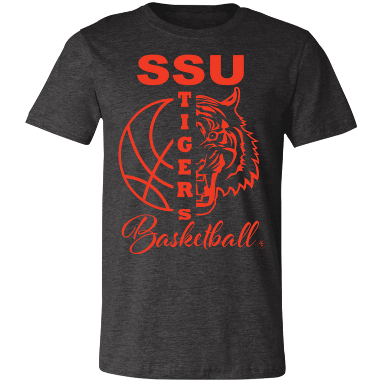 SSU - Tigers Basketball - Orange - Fashion Fitted Short-Sleeve T-Shirt