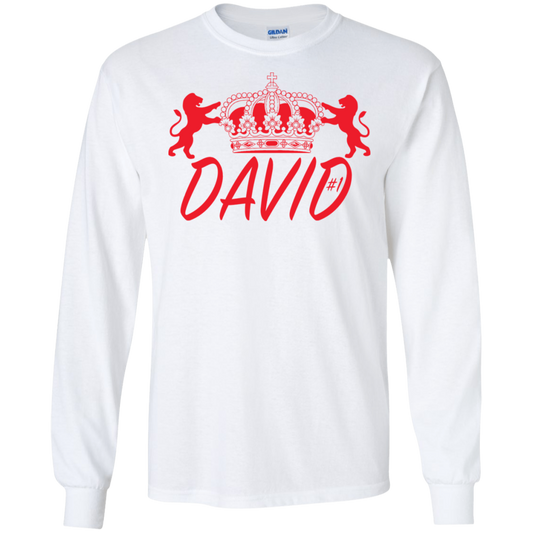 King David Red - Men's LS Tee