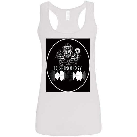 DJ SPINOLOGY - Gannesh Black - Women's Softstyle Racerback Tank