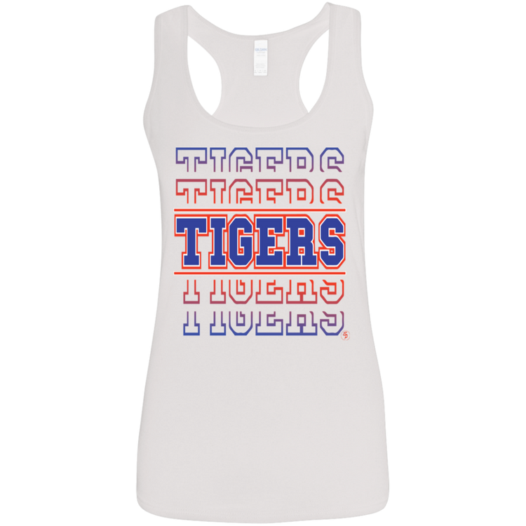 SSU - Tigers - Tigers - Tigers - Women's Softstyle Racerback Tank