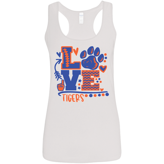 SSU - Love Tigers - Women's Softstyle Racerback Tank