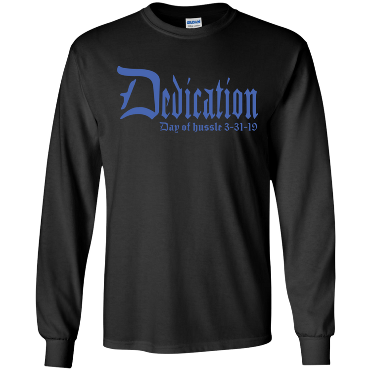 Dedication - Day of Hussle - Blue - Men's LS Tee