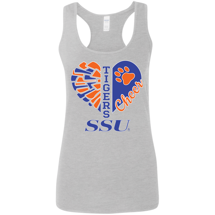 SSU - Tigers Cheer - Women's Softstyle Racerback Tank