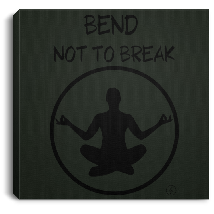 Bend Not To Break - Square Canvas .75in Frame