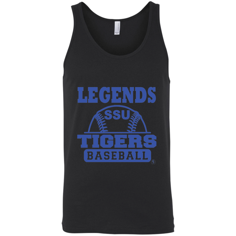 SSU - Tigers Baseball - Blue - Fashion Fitted Unisex Tank