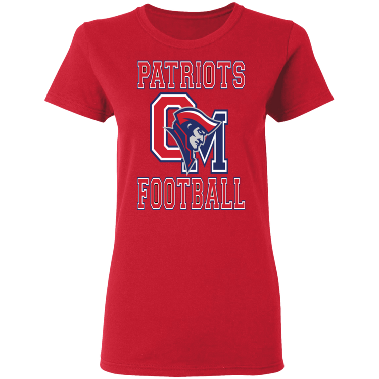 OM Patriots Football - Women's 5.3 oz. T-Shirt