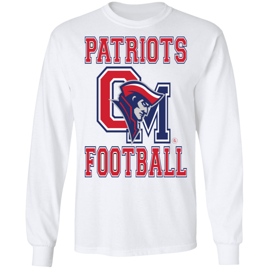 OM Patriots Football - Men's LS T-Shirt
