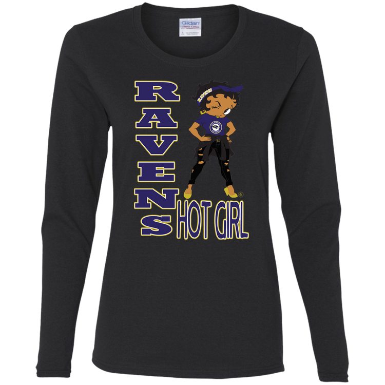 Ravens Hot Girl - Women's LS Tee