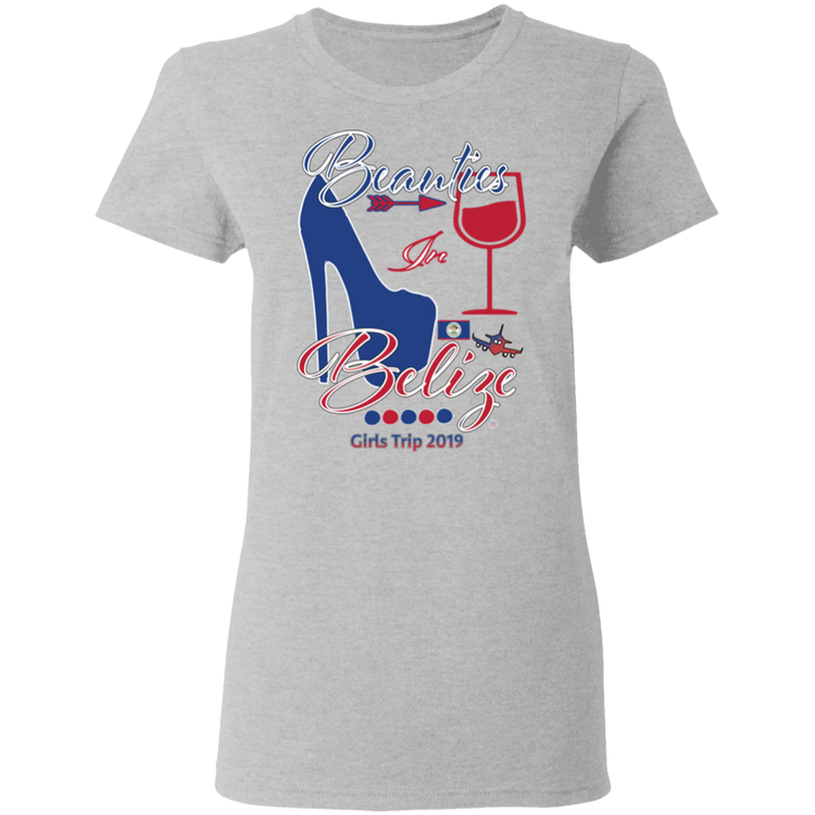 Beauties In Belize - Women's 5.3 oz. Tee