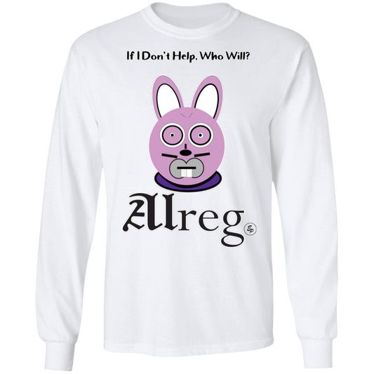 Alreg Adventures - Alreg Rabbit - If I dont help who will - Men's LS Tee