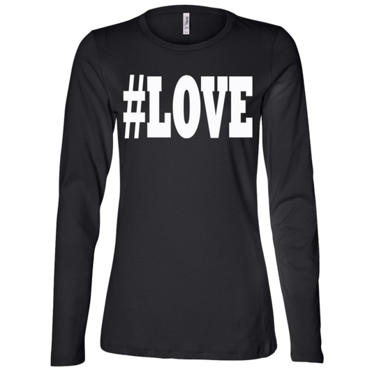 LOVE White - Black Label Women's LS Missy Fit T-Shirt