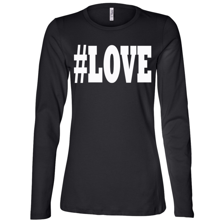 LOVE White - Black Label Women's LS Missy Fit T-Shirt