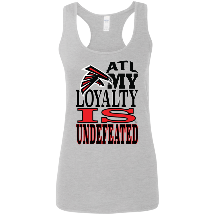 ATL Falcons Undefeated Loyalty - Women's Softstyle Racerback Tank