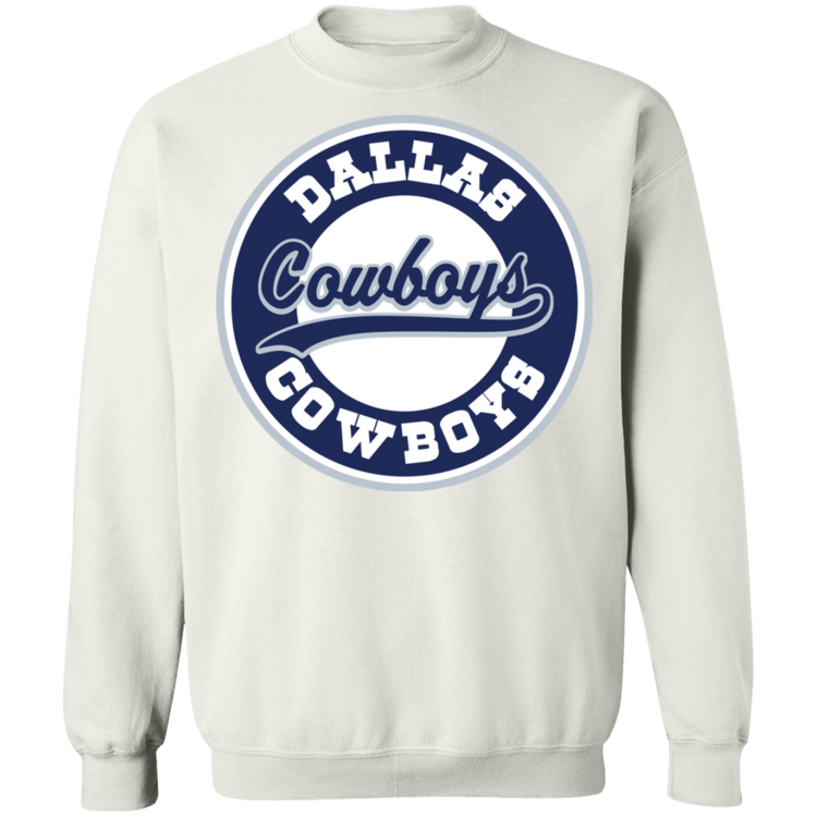 Dallas Cowboys Circle Tee - Crewneck Pullover Sweatshirt  8 oz.