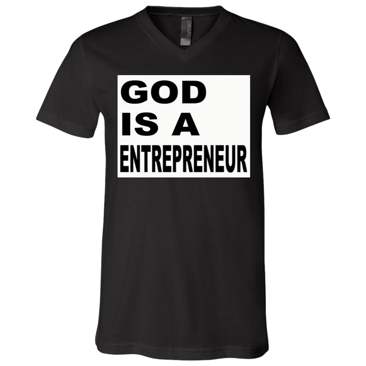 God Is A Entrepreneur - Black - Unisex Neck T-Shirt