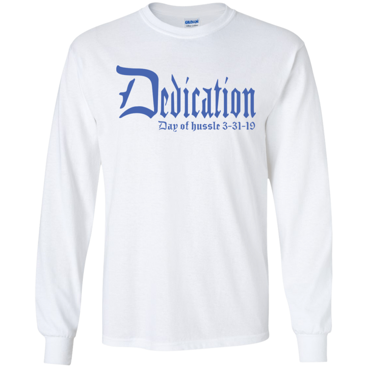 Dedication - Day of Hussle - Blue - Men's LS Tee