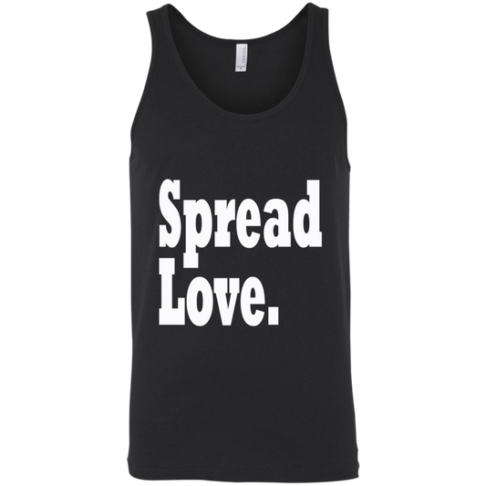 Spread Love White - Black Label Unisex Tank