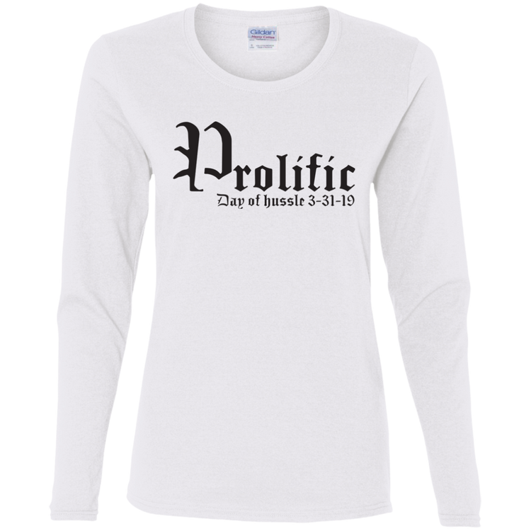 Prolific - Day of Hussle - Black - Women's LS Tee