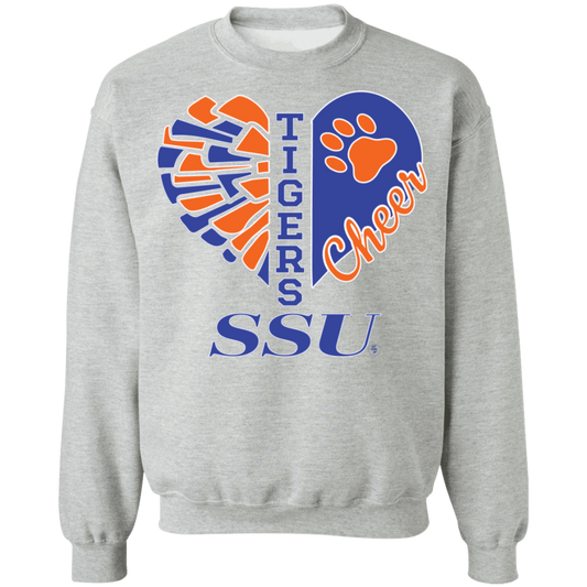 SSU - Tigers Cheer - Crewneck Pullover Sweatshirt  8 oz.