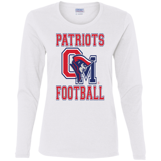 OM Patriots Football - Women's LS T-Shirt