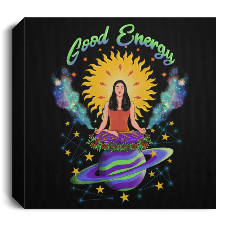 Good Energy - Deluxe Square Canvas 1.5in Frame