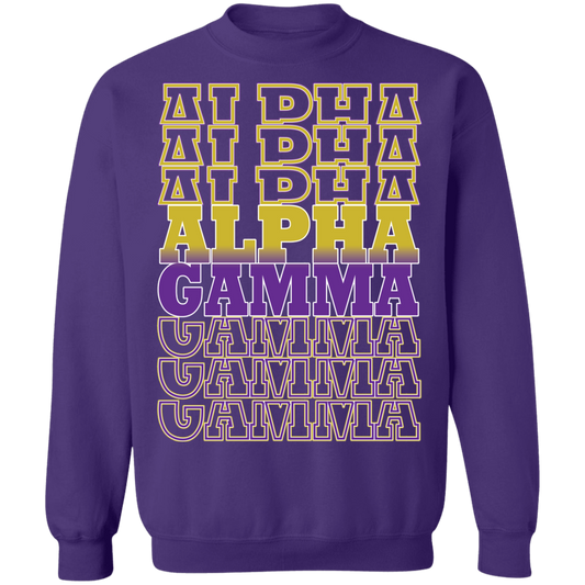 ALPHA GAMMA - ALPHA GAMMA - ALPHA GAMMA - Crewneck Pullover Sweatshirt