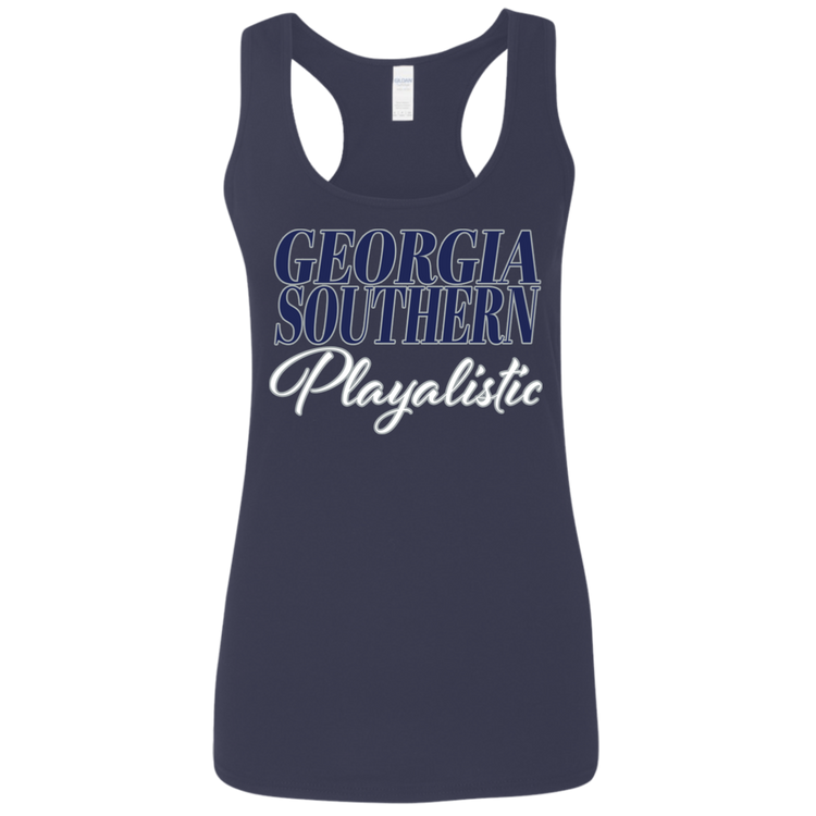 GA Southern - Southern Playalistic - Women's Softstyle Racerback Tank