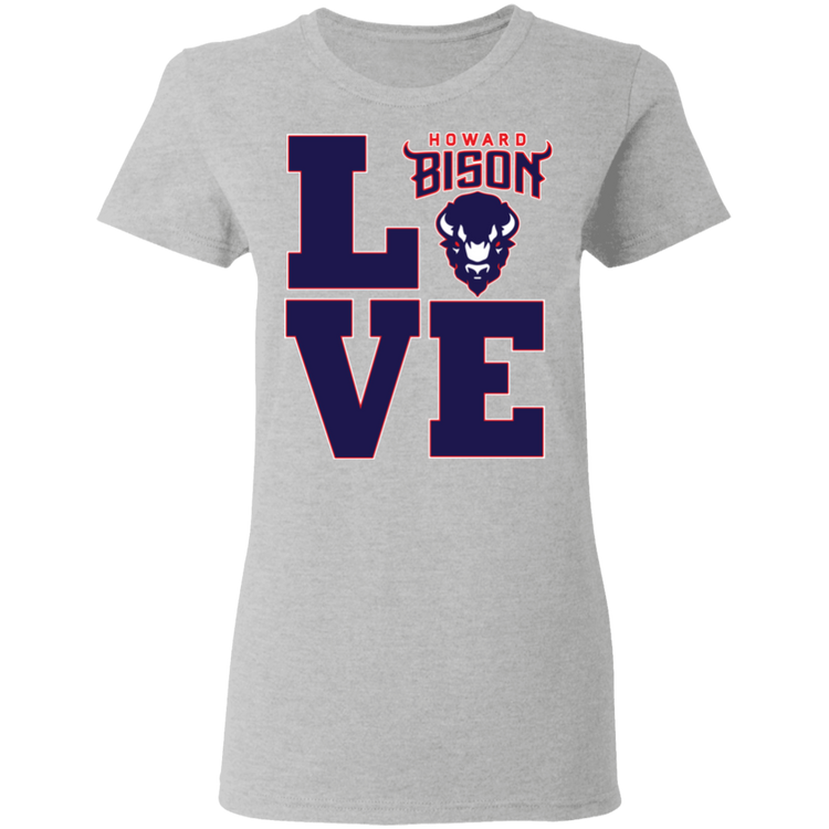 Howard BISONS - Love - Women's 5.3 oz. Tee