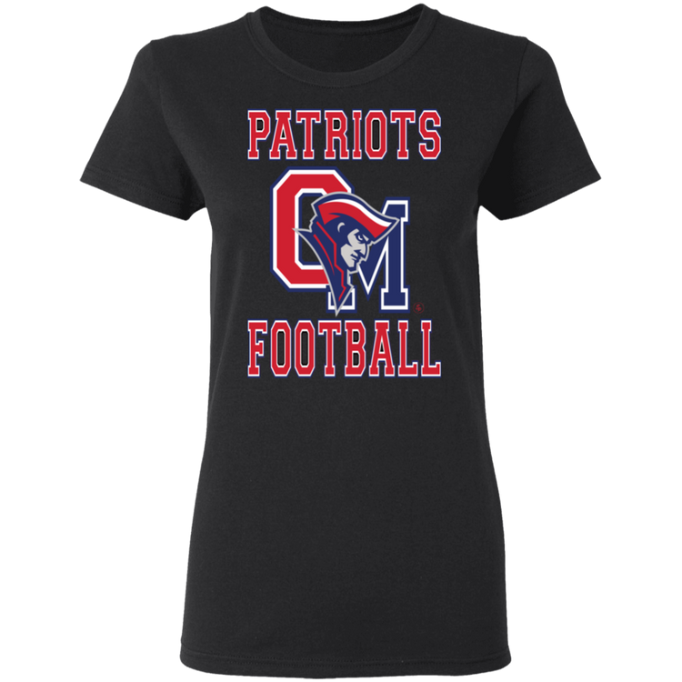 OM Patriots Football - Women's 5.3 oz. T-Shirt